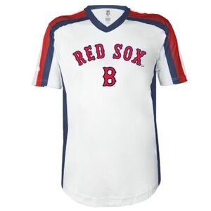 Genuine Merchandise Boston Red Sox Men’s  White Jersey Top